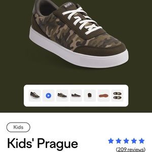 Kizik Kids Camo Prague Sneakers